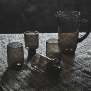 Verre à pied « Bari », verre soufflé à bulles | Twicy Store