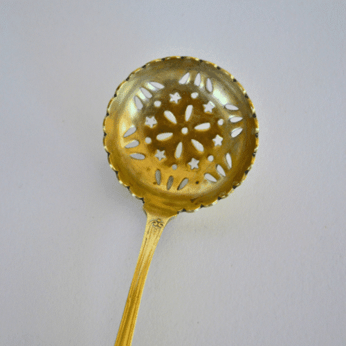 Ancienne cuillère à sucre vintage dorée | Twicy Store