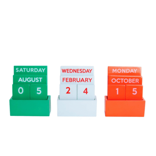 Calendrier perpétuel compact et coloré, 2 modèles au choix | Twicy Store