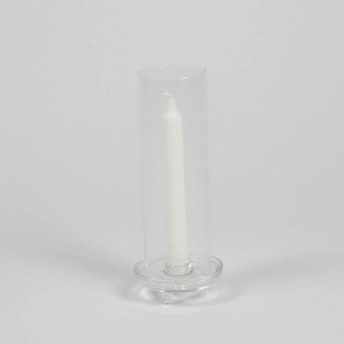 Bougeoir photophore en verre pour chandelle "Gilly" | Twicy Store