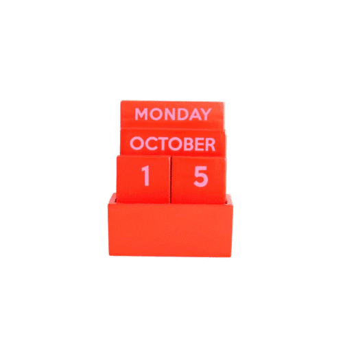 Calendrier perpétuel compact et coloré, 2 modèles au choix | Twicy Store