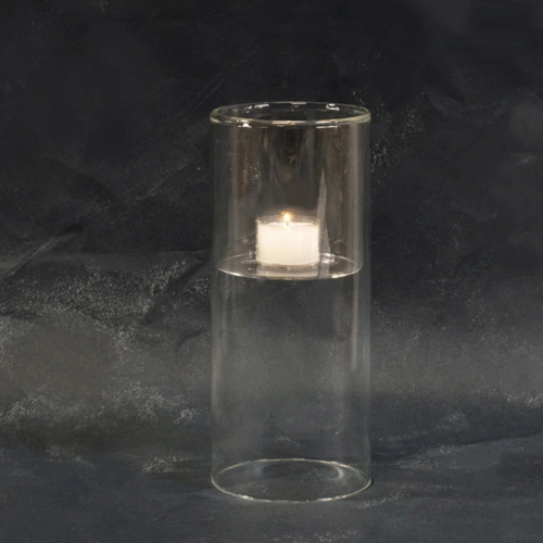 "Lucy" photophore et vase en verre - 2 tailles | Twicy Store