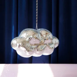 Boule disco « Nuage » à suspendre – Boule à facettes 30 cm | Twicy Store