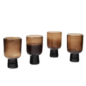 Verre à pied « Bari », verre soufflé à bulles | Twicy Store