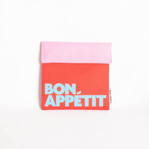 Sac repas réutilisable anti-taches “Bon Appétit” – plusieurs coloris | Twicy Store