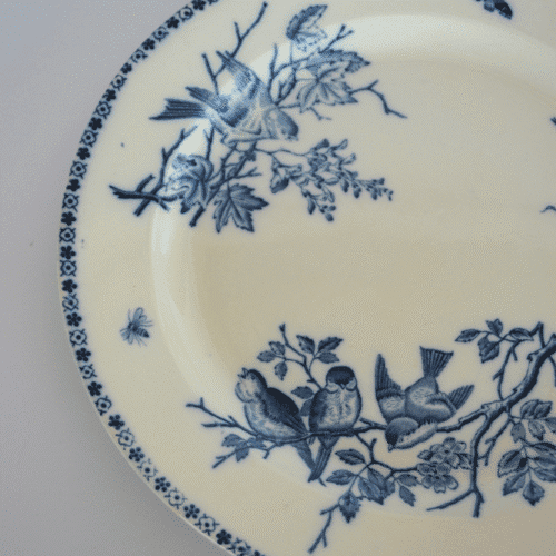 Lot de 2 plats de service vintage XIXè, terre de fer | Twicy Store