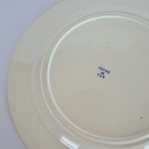 Lot de 2 plats de service vintage XIXè, terre de fer | Twicy Store