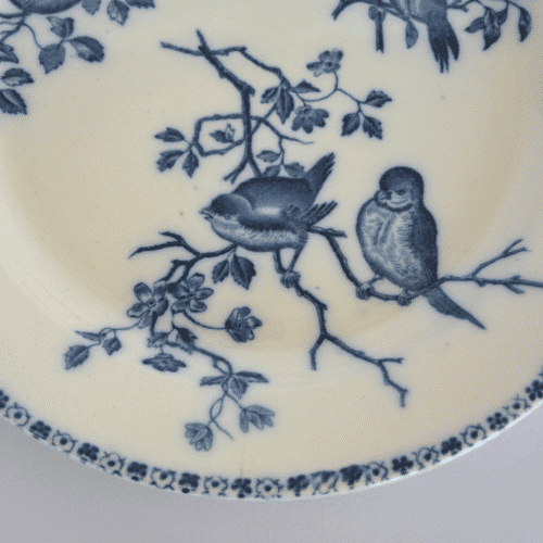 Lot de 2 plats de service vintage XIXè, terre de fer | Twicy Store