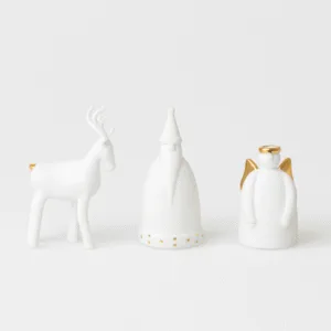 Lot de 3 figurines de Noël en porcelaine | Twicy Store