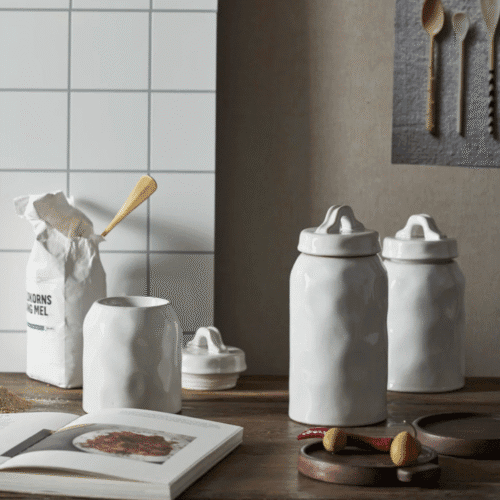 Bocal en céramique irrégulière et bouchon hermétique "Lulo" | Twicy Store