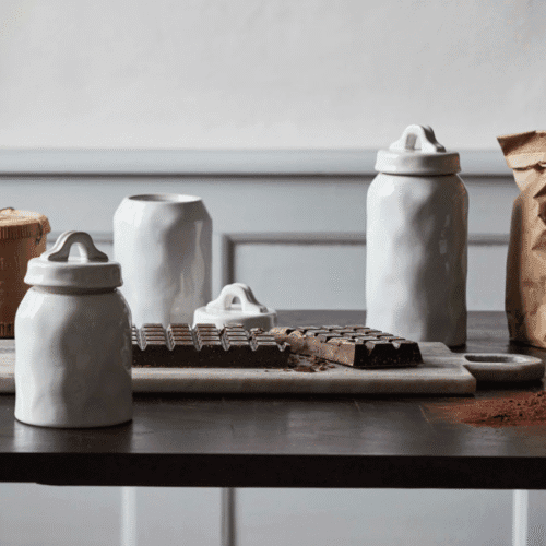 Bocal en céramique irrégulière et bouchon hermétique "Lulo" | Twicy Store
