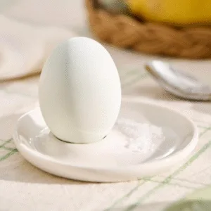 Coquetier rond en céramique blanc | Twicy Store
