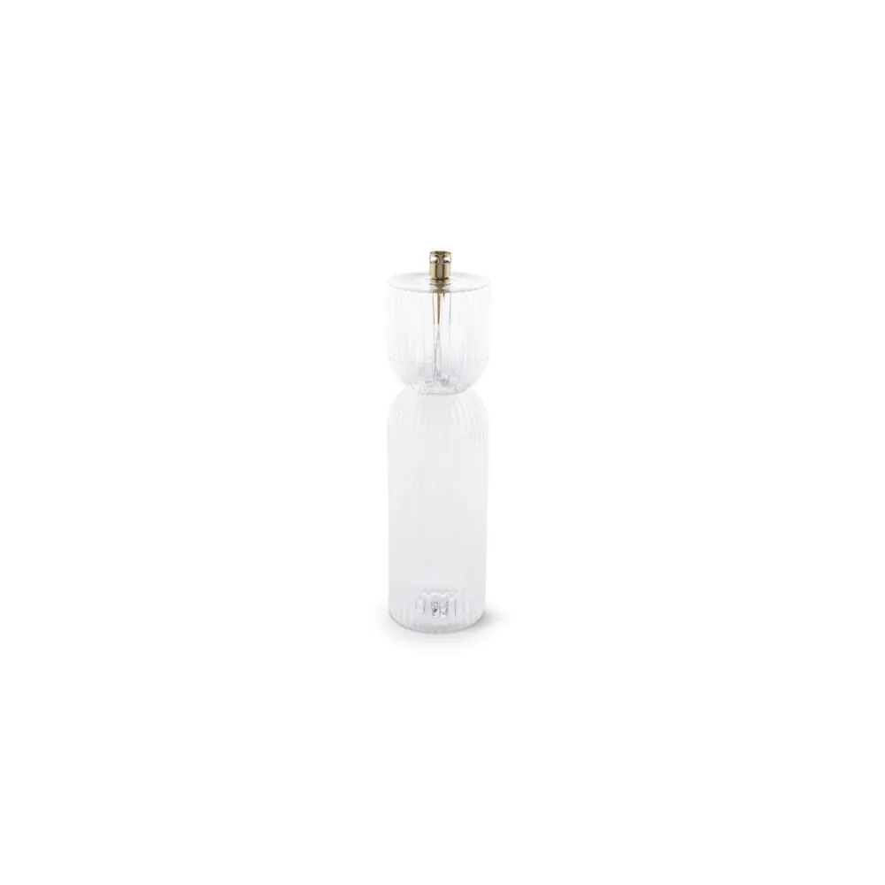 Lampe à huille en verre strié et laiton "Ribelle" - S, M et L | Twicy Store