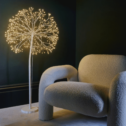 Lampe à poser "Dandelion" blanc 120 cm, Élégance lumineuse grand format | Twicy Store