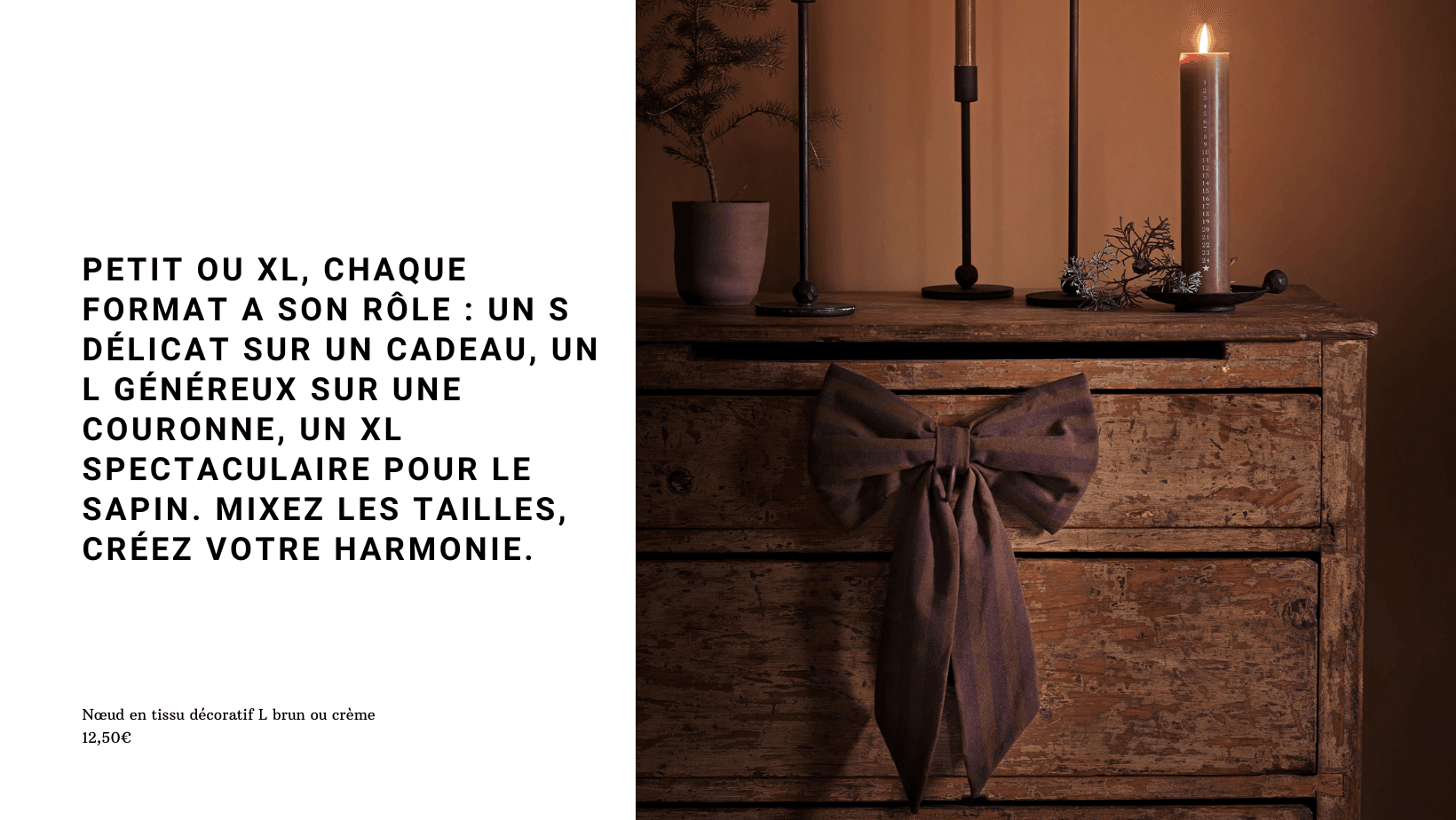 Comment pimper facilement votre déco de Noël avec des nœuds en tissu ?