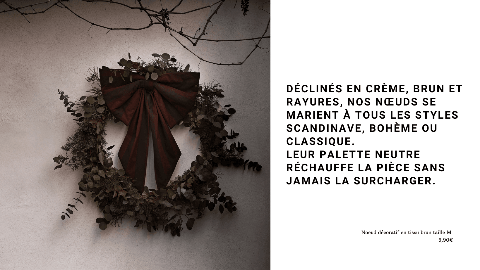 Comment pimper facilement votre déco de Noël avec des nœuds en tissu ?