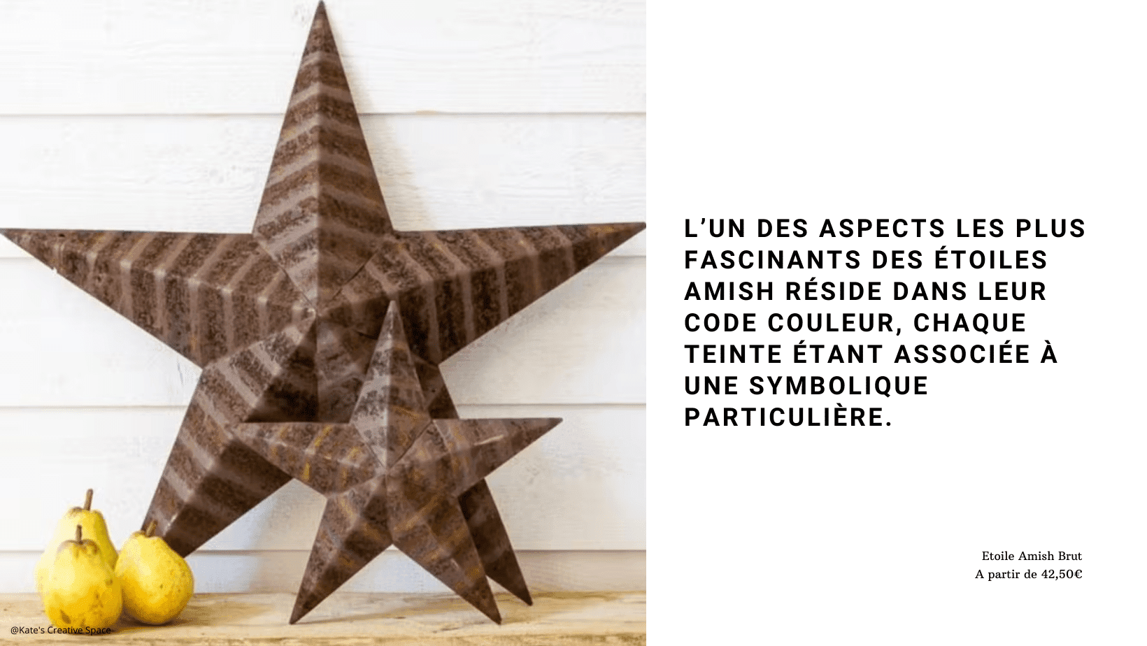 Connaissez-vous l’histoire des étoiles Amish ? Origine, symbolique et usages en décoration