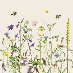 Serviettes en papier fleuries – Décor champêtre et botanique | Twicy Store