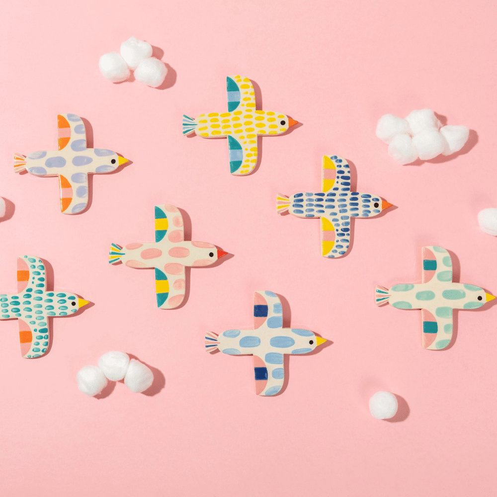 Oiseau décoratif en céramique – objet déco coloré, plusieurs modèles | Twicy Store