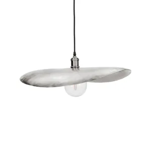 Abat-jour « Hatt » 60 cm en argent brossé – finition chrome | Twicy Store