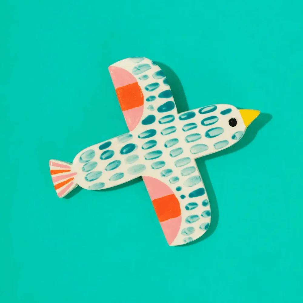 Oiseau décoratif en céramique – objet déco coloré, plusieurs modèles | Twicy Store
