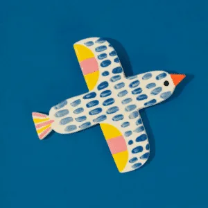Oiseau décoratif en céramique peint à la main – objet déco coloré, plusieurs modèles | Twicy Store