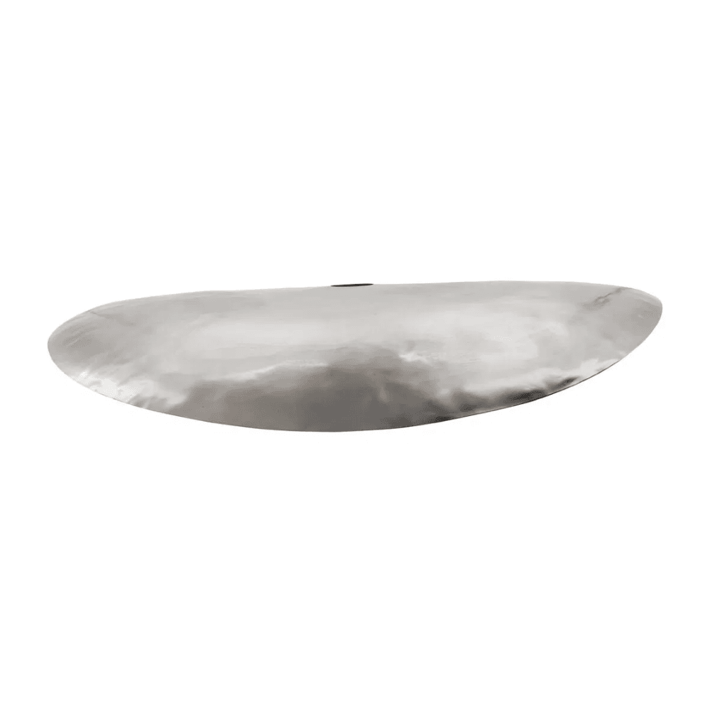 Abat-jour "Hatt" 60 cm en argent brossé – finition chrome | Twicy Store