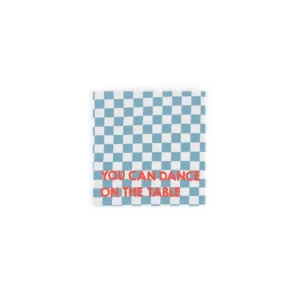 Lot de 2 serviettes de table en coton – You can dance on the table, 2 variations | Twicy Store