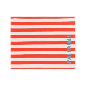Set de table en coton à rayures avec message – lot de 2 | Twicy Store