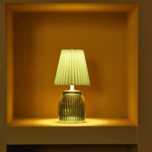 Lampe nomade sans fil design Luma – Lampe LED rechargeable en verre vert | Twicy Store
