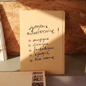 Carte d’anniversaire calligraphiée “Joyeux anniversaire” | Twicy Store