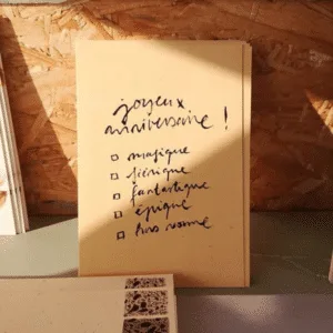 Carte d’anniversaire calligraphiée “Joyeux anniversaire” | Twicy Store