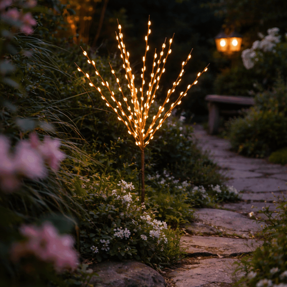 Lampe solaire Branche de Saule – Éclairage extérieur décoratif | Twicy Store