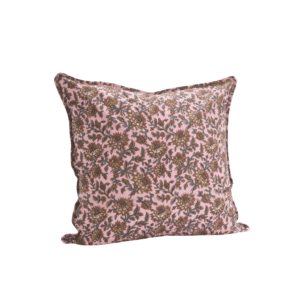 Housse de coussin rose à motif floral vintage | Twicy Store