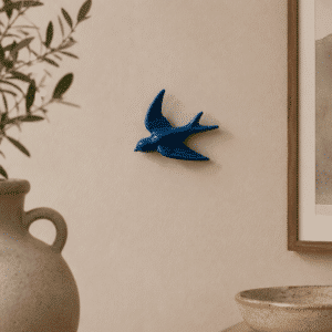 Hirondelle murale bleue à suspendre – Décoration poétique | Twicy Store
