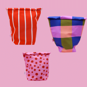 Lunch Bags en coton aux motifs colorés et réutilisables, format Maxi & Mini | Twicy Store