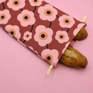 Sac à baguette réutilisable en tissu fleuri | Twicy Store