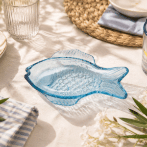 Coupelle poisson en verre bleu – Petite assiette déco et vide-poche | Twicy Store