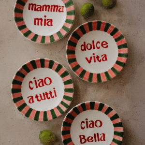 Assiettes artisanales italiennes “Vita” – 4 modèles disponibles | Twicy Store