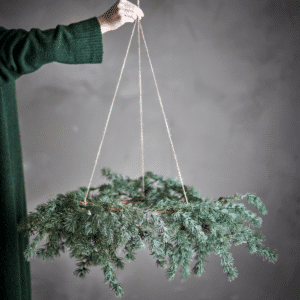 Couronne végétale artificielle suspendue 70 cm | Twicy Store