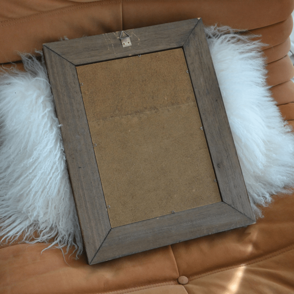 Miroir vintage en bois foncé mouluré | Twicy Store