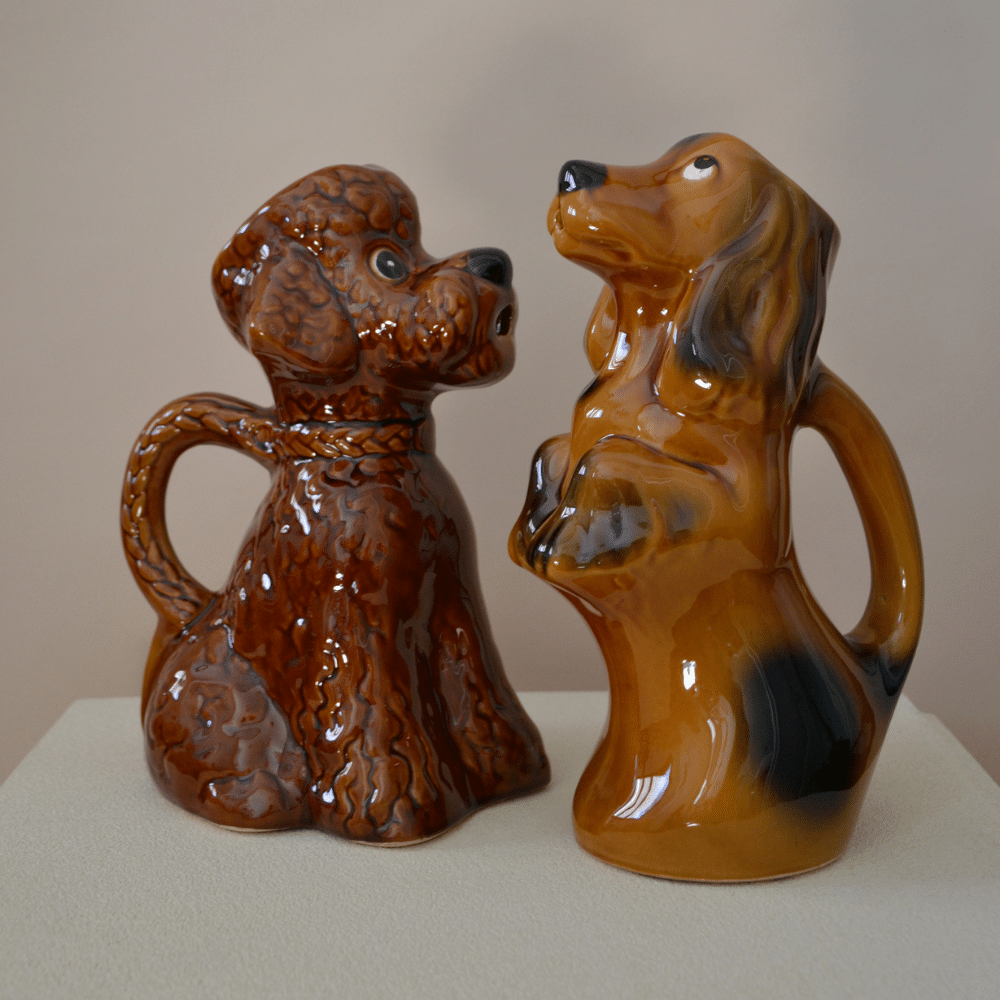 Pichet basset vintage en céramique | Twicy Store