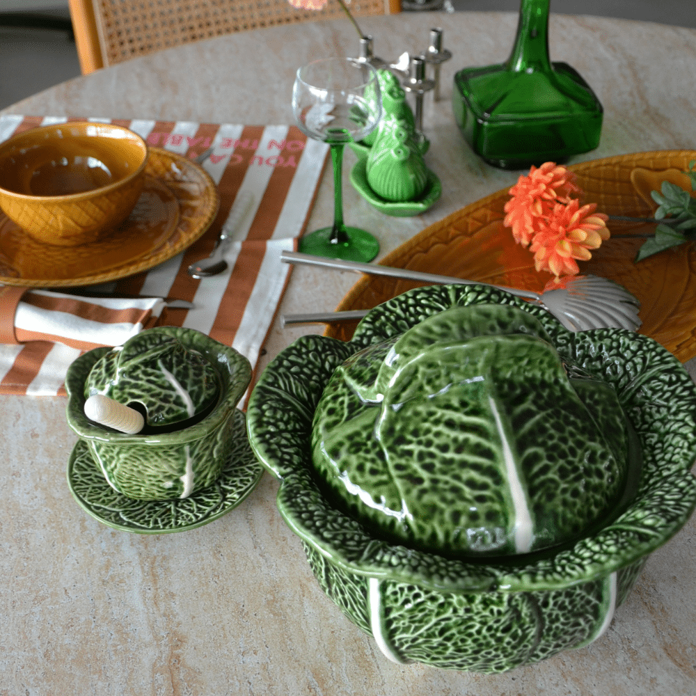 Grande soupière chou vintage 28 cm | Twicy Store