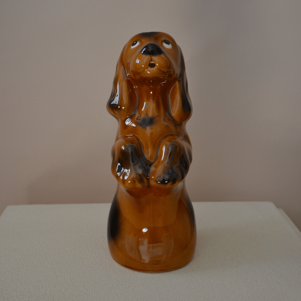 Pichet basset vintage en céramique | Twicy Store