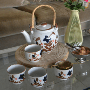 Service à thé vintage, Théière + 4 tasses | Twicy Store