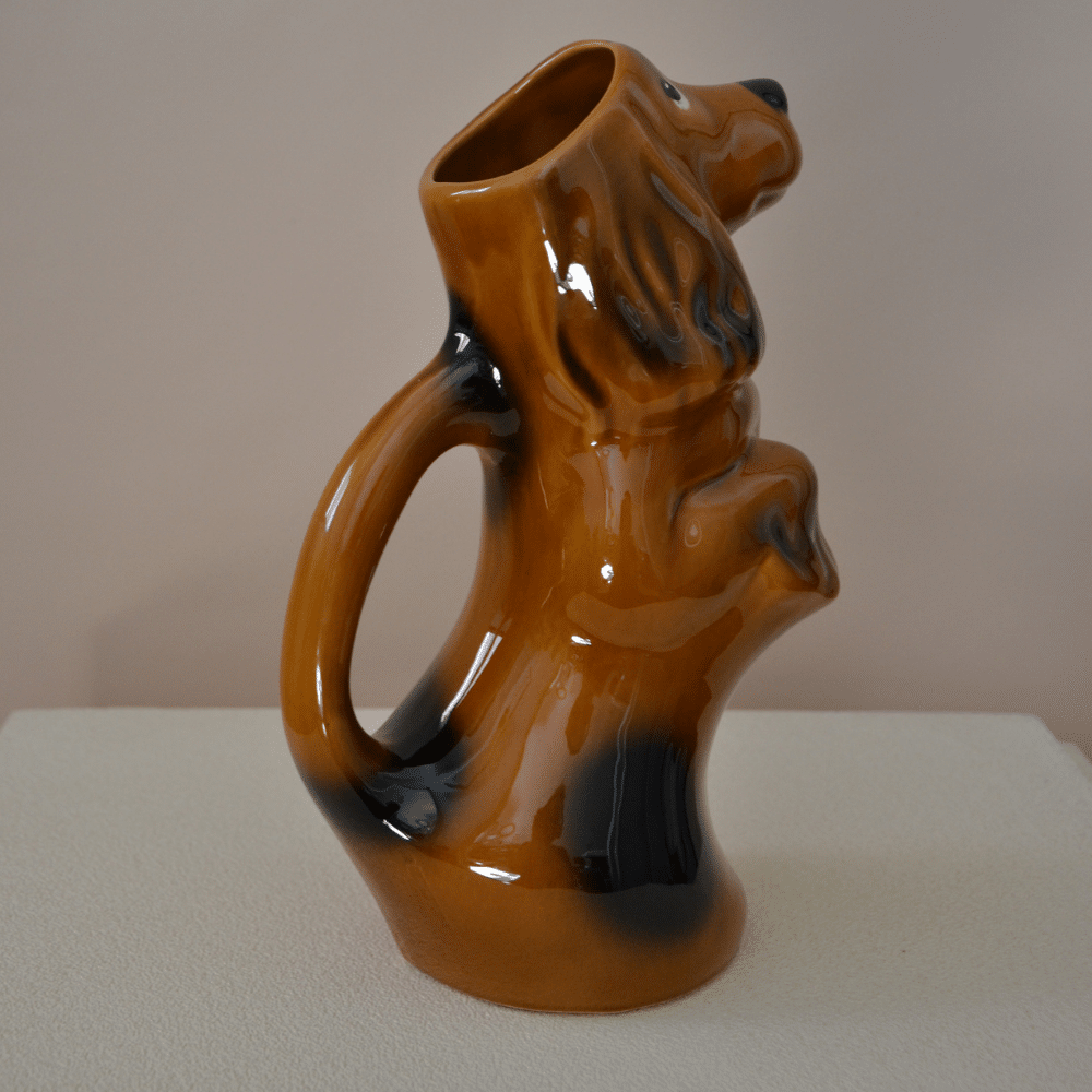 Pichet basset vintage en céramique | Twicy Store