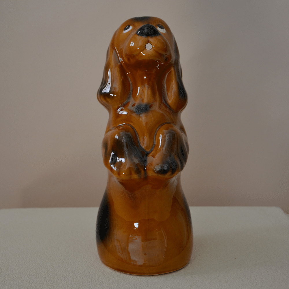 Pichet basset vintage en céramique | Twicy Store