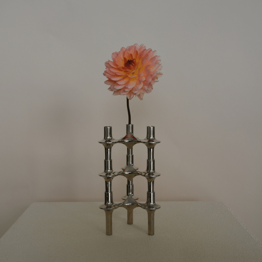 Lot 3 bougeoirs modulables vintage chromés | Twicy Store