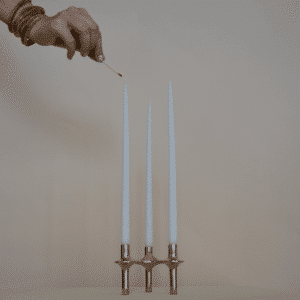 Lot 3 bougeoirs modulables vintage chromés | Twicy Store