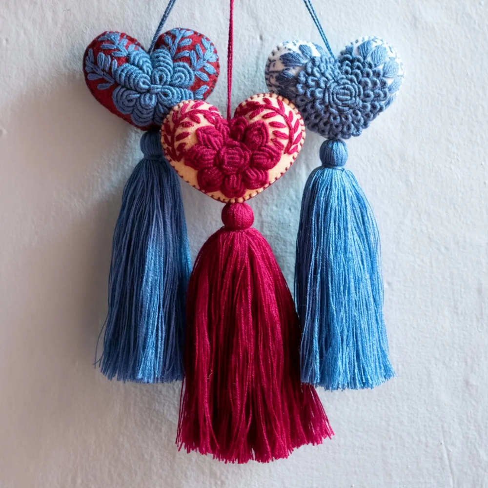 Pompons décoratifs brodés à la main | Twicy Store